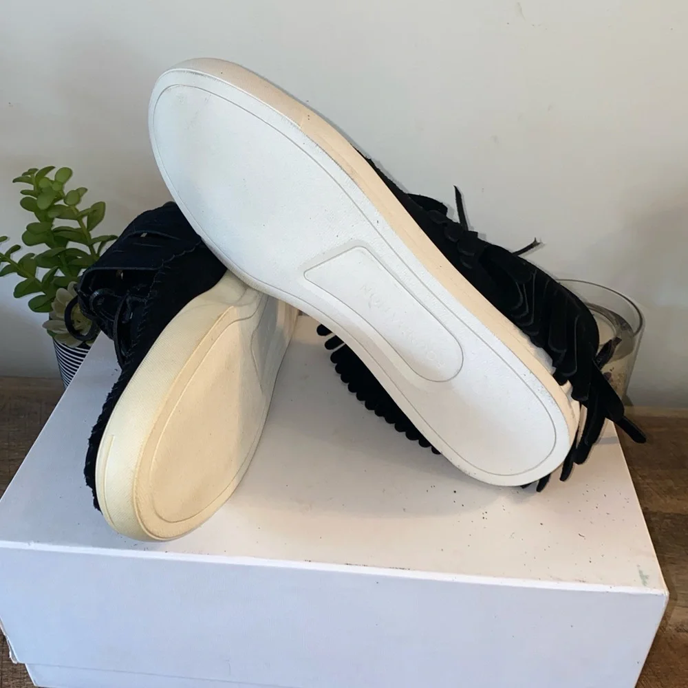 NWB!! Foundation Footwear Native Black High-Top Fringe Moccasin Sneakers Size 11 - Picture 12 of 14
